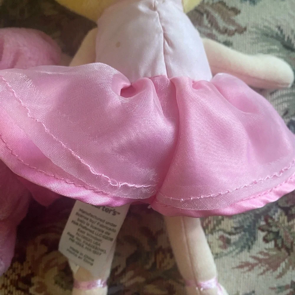 Carter's Just One Ballerina Rattle & Fisher-Price My Little Doll Pink Plush Toys